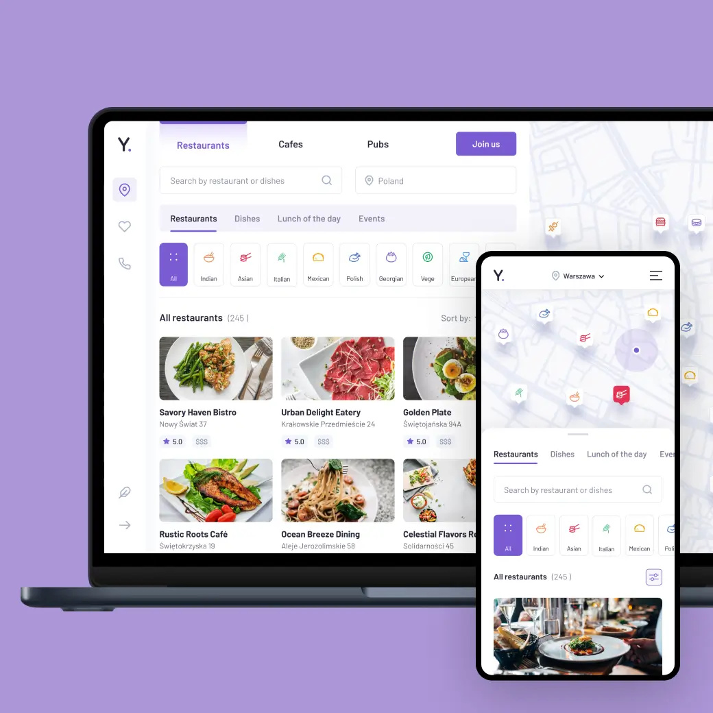Yumito - Food search engine web app
